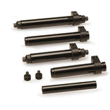 Park Tool DT-5UK adjustable axle set for DT-5.2 disc brake mount facing upgrade, shown with bike workshop tools and components.