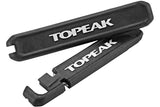 Topeak Spare Tyre Lever Set for Hexus X Multi-Tool, durable black right and left tyre levers for bike workshop use