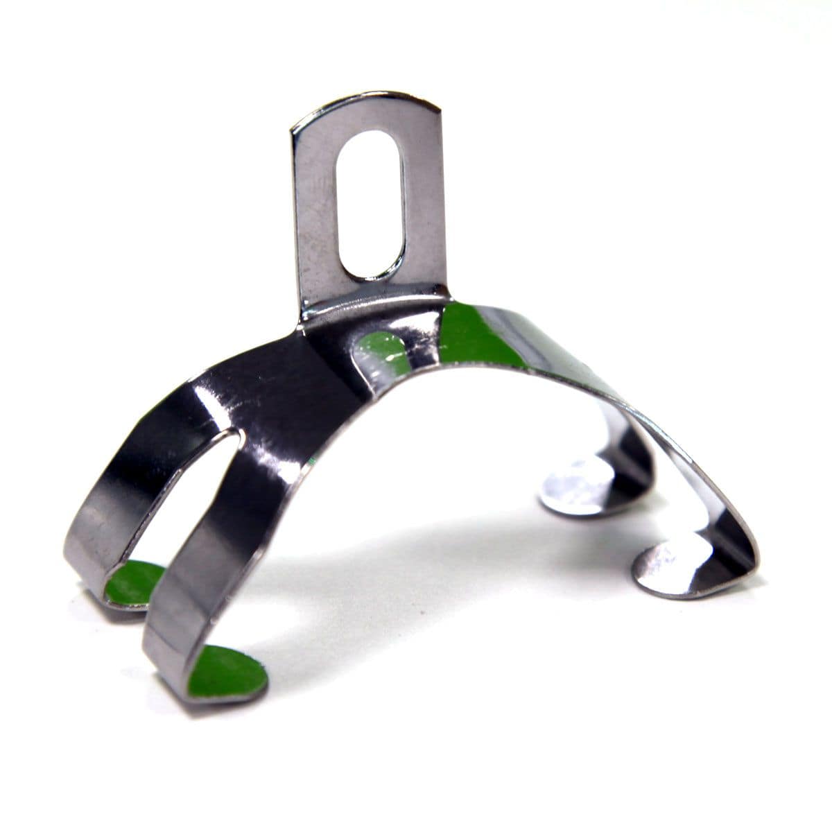 SKS sliding bridge P50/55 for chromoplastic mudguards, adjustable bike accessory, shown mounted on a bicycle.