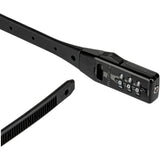 Kryptonite Click Lock Combo bike lock in 480mm with 3-digit resettable code, shown securing a bicycle.