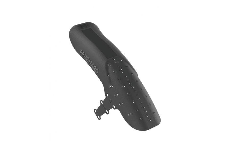 Rapid Racer ProGuard rear mini mudguard in black, designed for bike shock and bearing protection, by RRP.