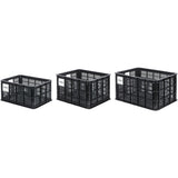 Basil bicycle crate MIK S, 17.5L, recycled synthetic, black