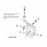 Sram Rim Brake Center Nut Set for Rival & Force models, includes 12, 16, 20, and 30mm sizes, bike components.