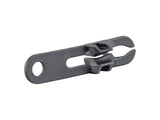 Black Trek Domane+ Speed sensor spacer for cable management and tracking, designed for precise bike component installation.