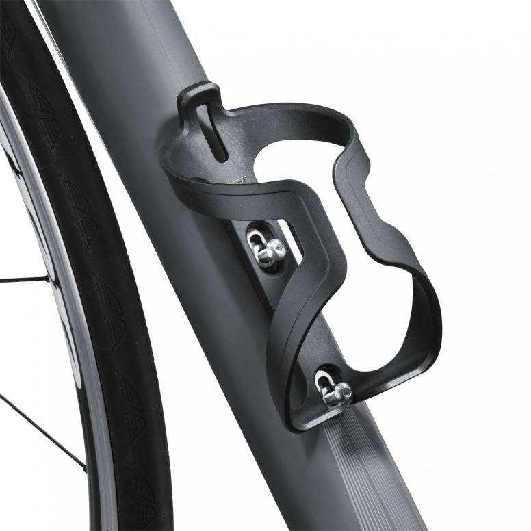 Topeak Shuttle Cage black water bottle cage with easy mounting system for bike accessories.