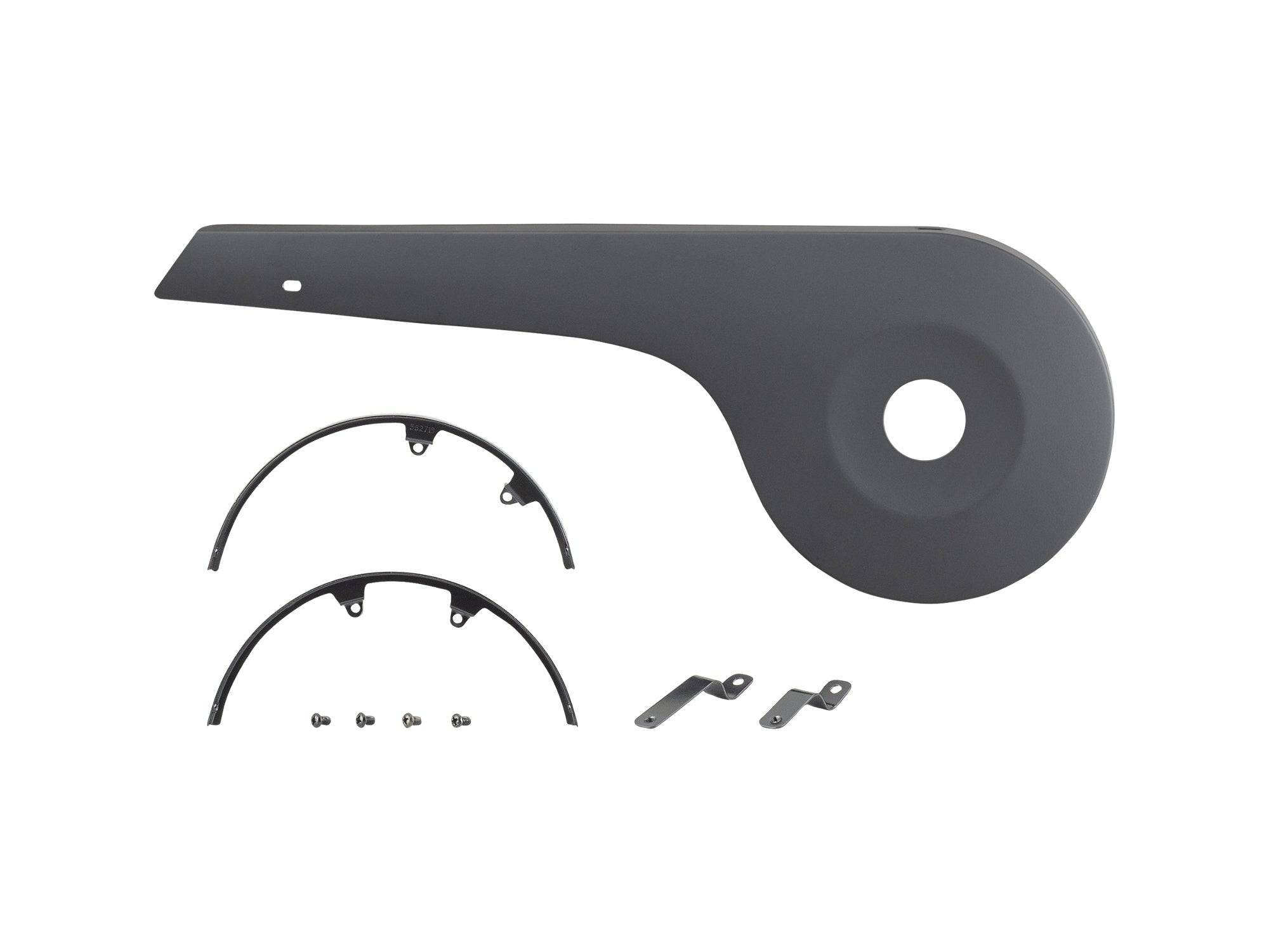 Trek Bosch Gen 3 alloy chainguard in black for Bosch Gen 3 e-bike systems, designed to protect the chain and drivetrain.