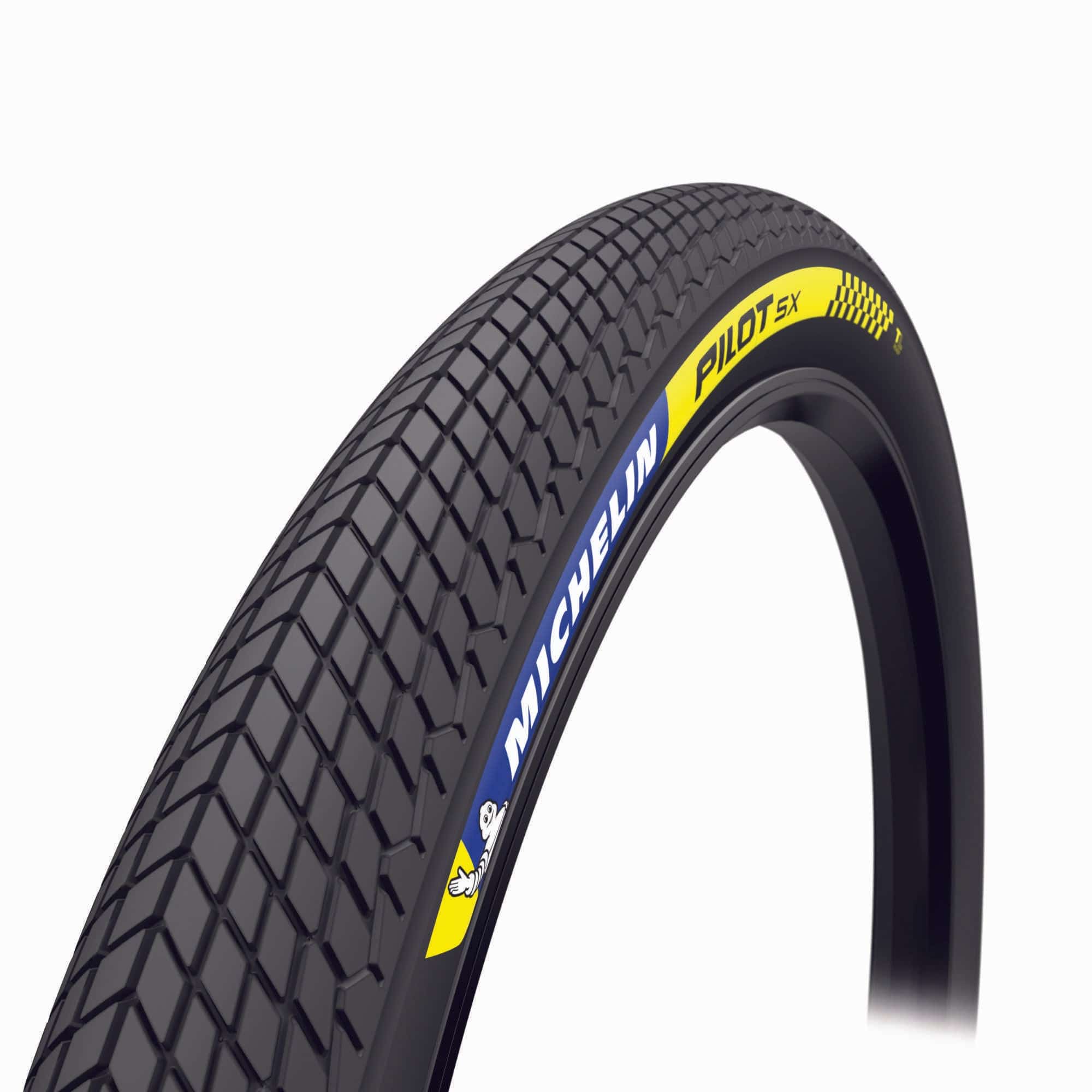 Michelin Pilot SX tubeless ready BMX tyre 20 x 1.70 with high grip and durable rubber tread for off-road biking.