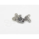 Lazer Phoenix+ helmet replacement peak bolts, 3-pack, original parts, showing metal bolts attached to the helmet visor.