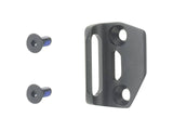 Black Trek road bike front derailleur hanger, a durable replacement component for Trek bicycle components.
