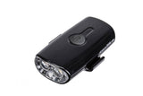 Topeak Headlux Dual black helmet light with front and rear LEDs, waterproof, USB rechargeable, 140/10 lumens for cycling safety.