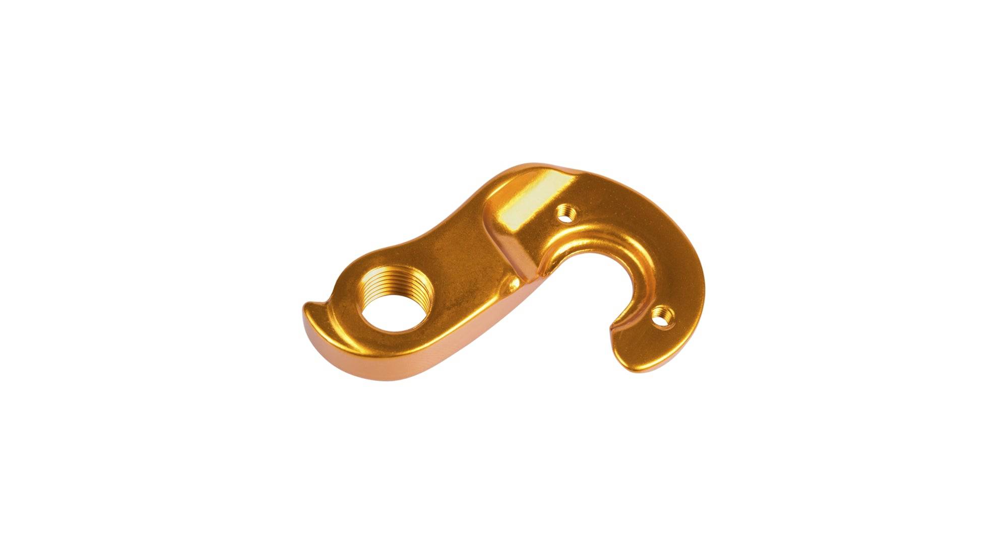 Trek road bike derailleur hanger component for precise shifting and frame protection, shown attached to a bike frame.