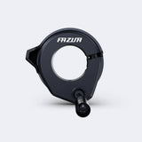 Fazua Ride 60 Ring Control handlebar device for e-bike mode and lighting, mounted on bicycle handlebar.