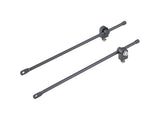 Trek Diamant Villiger I-Type black bicycle luggage rack stays for support, 300mm length, accessory for bike frame attachment