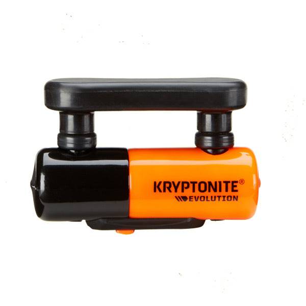Kryptonite Evolution Compact Disc Lock for motorcycle and scooter security with double deadbolt, compact and durable accessory.