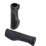 M Part EcoVice Ergo Microtech bike grips in black with lock-ring system for secure, comfortable bike handlebar grip.