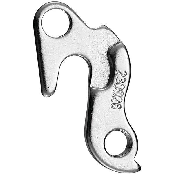 M Part gear hanger for Trek bikes and others, durable bike frame protector component showing the gear hanger part in a close-up shot.