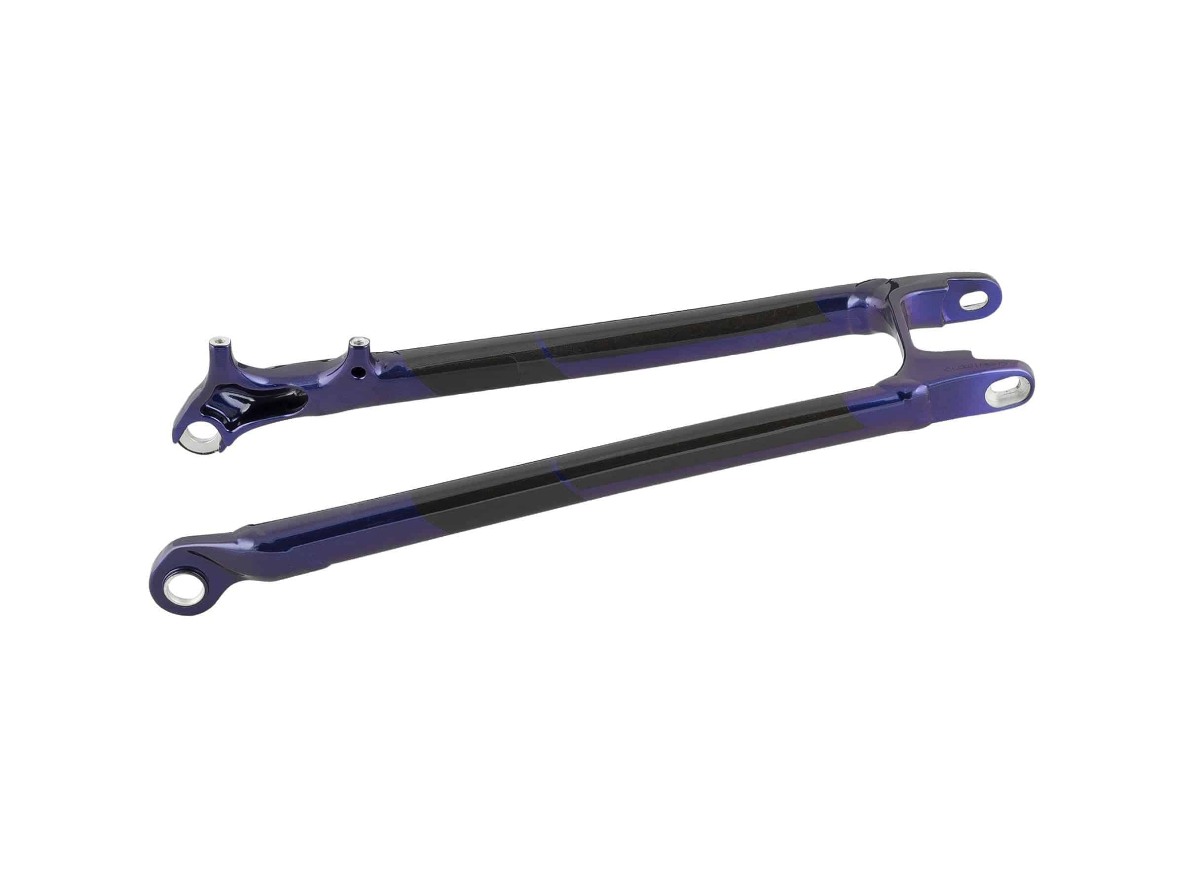 Trek Powerfly FS 2018 mountain bike seatstay component for maintenance and repairs, shown in close-up view.