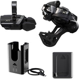 Shimano Deore XT M8250 Di2 Wireless Upgrade Kit with SW-M8250 shifter and GS derailleur for mountain bike components.