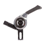 MicroSHIFT MTB thumb shifters with CNC aluminum body, designed for mountain bikes, fitted on 22.2mm clamp handlebars.