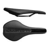 SDG Duster mountain bike saddle with Ti-alloy rails and Kevlar protection, featuring ergonomic design and durable construction.