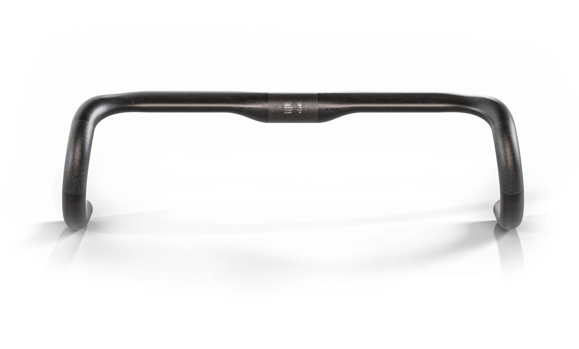 Giant Contact SLR D-Fuse road handlebar with shock absorption for endurance cycling, featuring aerodynamic design and ergonomic grips.