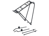Trek Elan Interchange Rear Rack Kit with spring clip for 700c wheels, black bike accessories for rear cargo support.