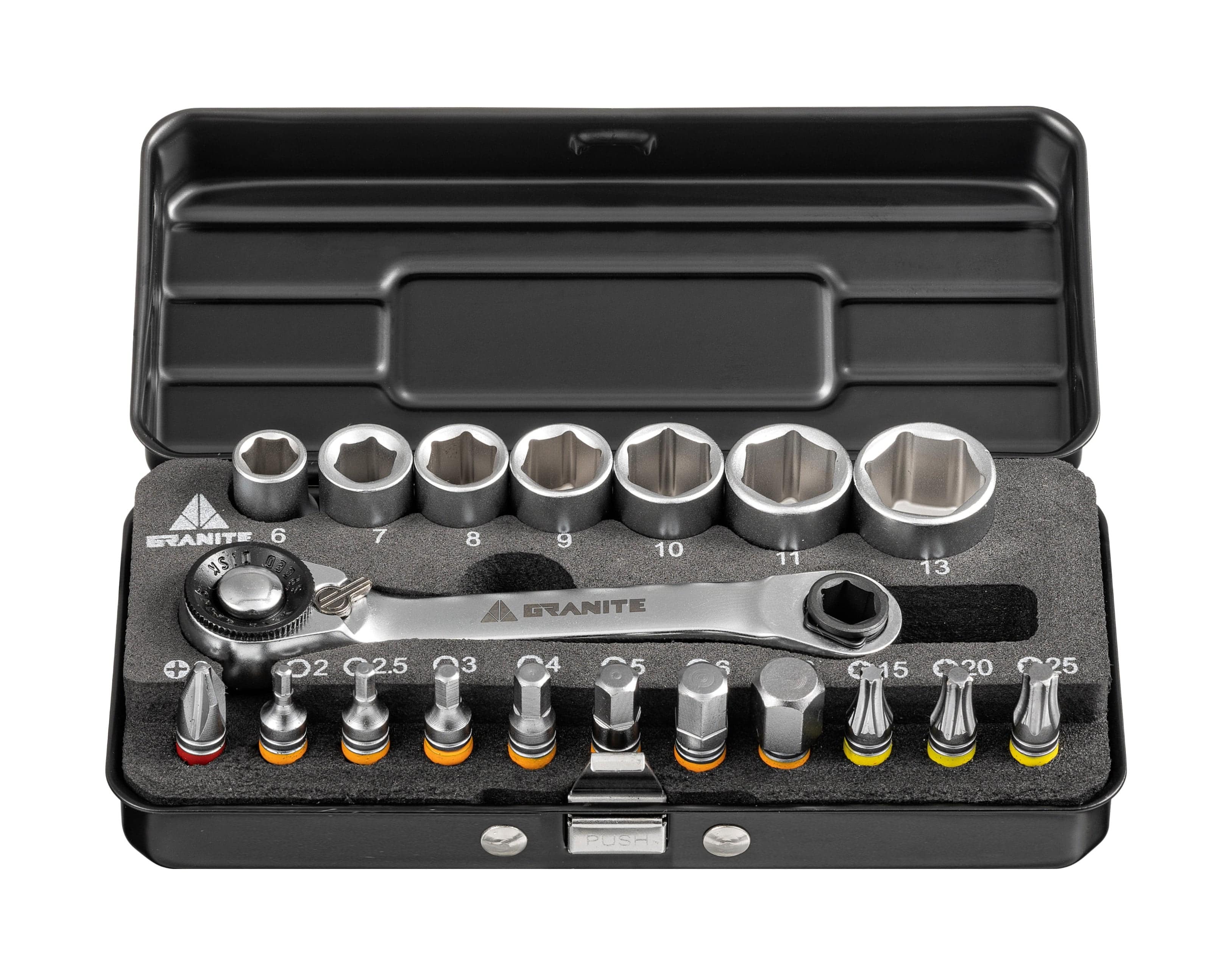 Granite Granite Duet Hex Bits & Socket Ratchet Tool
