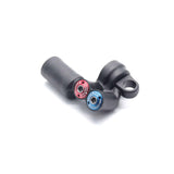 Fox Shock Float X2 F-S Eyelet Assembly replacement component for 2018 Fox shocks, shown in green with detailed metal parts.