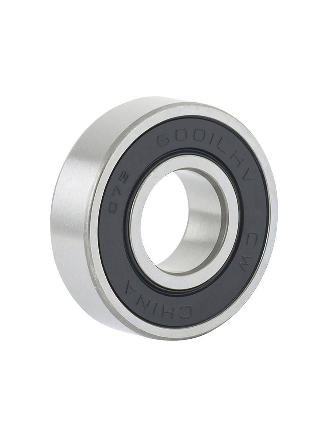 Silver Bontrager 6001 LLH replacement hub bearing for smooth wheel performance, shown in a close-up view of the component.