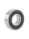 Silver Bontrager 6001 LLH replacement hub bearing for smooth wheel performance, shown in a close-up view of the component.