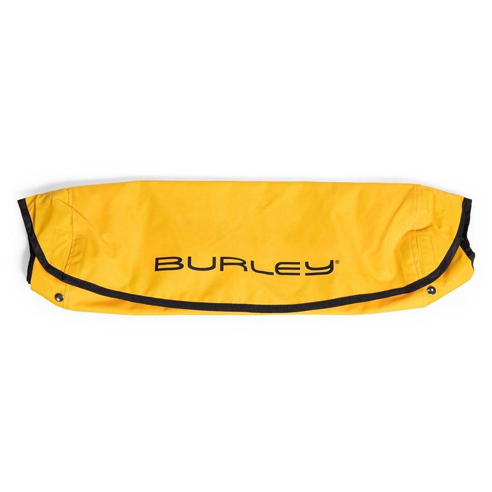 Burley Bee replacement cover with yellow tabs, compatible with 2019-2022 models, designed for easy handling and protection.