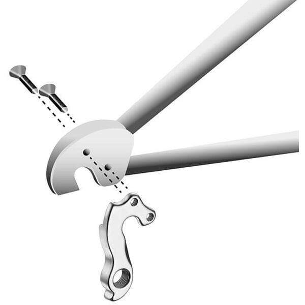 M Part gear hanger for bikes, durable replacement bike component, suitable for various bike brands, shown in the image.