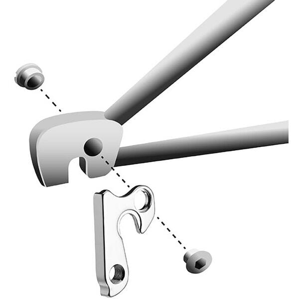 M Part gear hanger for Focus and Diamondback bikes, durable replacement component for smooth gear shifting and bike maintenance