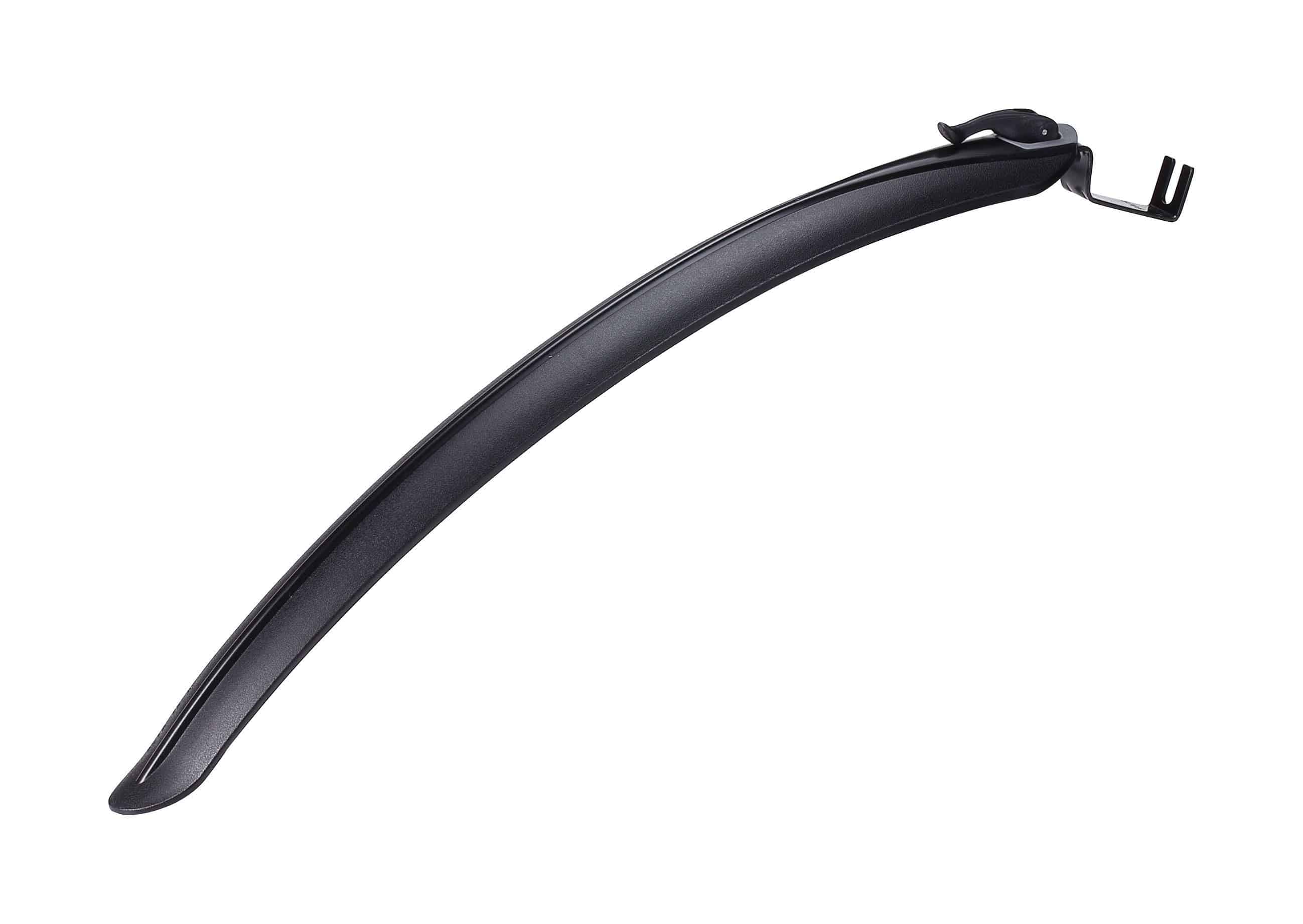 BBB BFD-21R RoadProtector rear fender for road bikes with quick release system, shown mounted on a road bike.