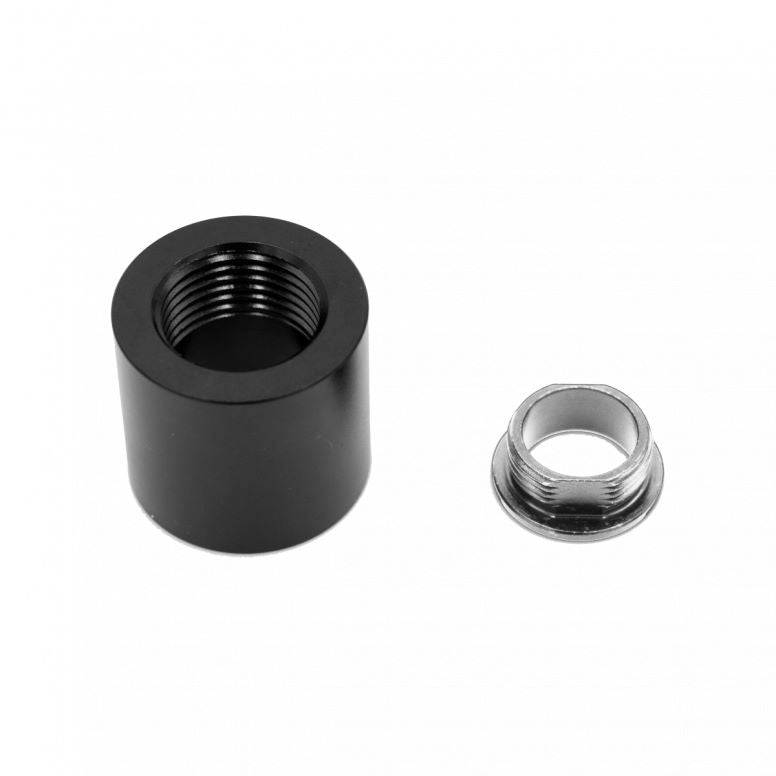 Black Kids Ride Shotgun 2.0 ball socket adapter assembly for child seat replacement, designed for Kids Ride Shotgun accessories.