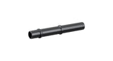 Black Bontrager Ratchet EXP 142mm rear axle for road disc brake hubs, showing the durable, precision-machined component.