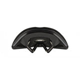 Fizik Tempo Argo R1 endurance road bike saddle with Wingflex design, featuring a sleek black and blue aerodynamic shape.