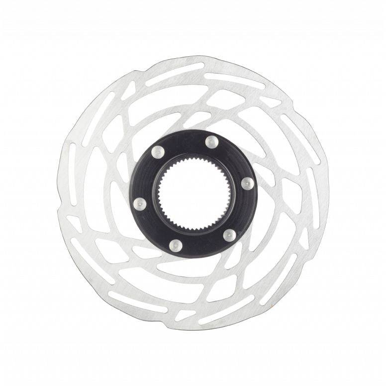 Jagwire Sport SR1 centerlock disc brake rotor for reliable, quiet performance on mountain or road bikes.