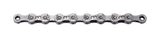 Gray BBB BCH-90 PowerLine 9-speed bike chain with 114 links and SmartLink II, shown on a bicycle drivetrain.