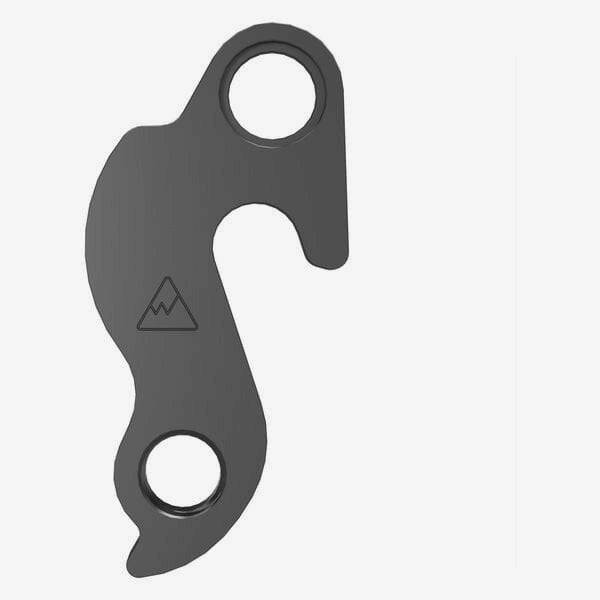 Wheels Manufacturing replaceable derailleur hanger dropout 637 for BMC bikes, metal component attached to bike frame.