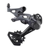 MicroSHIFT Sword 2x10 speed gravel rear derailleur with replaceable cage, mounted on bike drivetrain components.