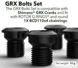 ROTOR 1X Grx Bolt Set 4 Bolts Black | Swinnerton Cycles