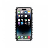 Topeak RideCase for iPhone 14 Pro Max in black, shockproof bike mount case with rugged protective design.
