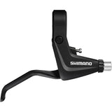 Shimano Alivio BL-T4000 2-finger alloy brake levers for V-brakes, close-up of lightweight cycling component.