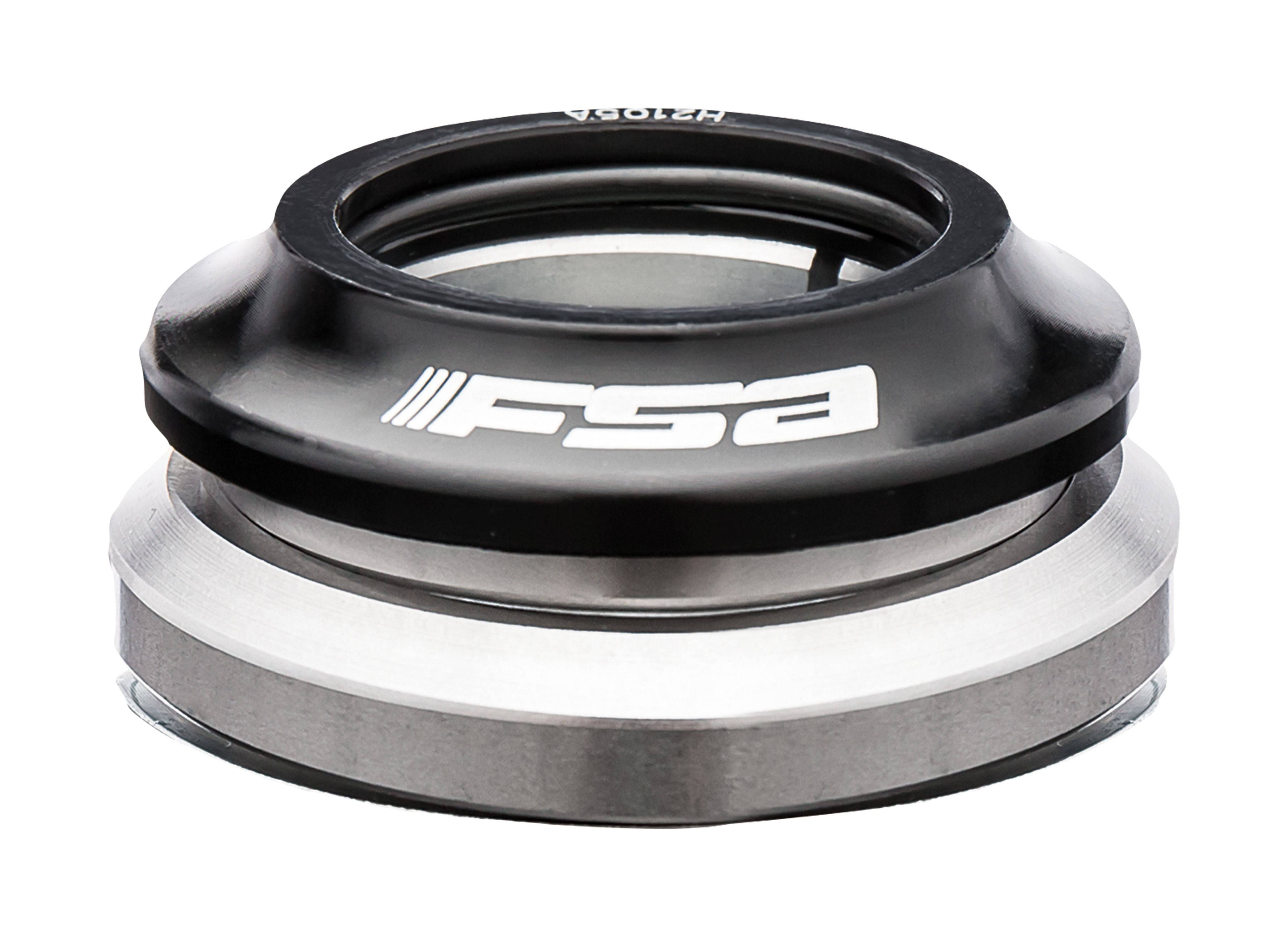 FSA No.42/48/ACB integrated headset for 1.1/8" to 1.5" tapered forks, 42.0/52.0mm, bicycle component with black finish