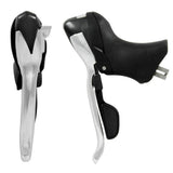 SunRace RS 10-Speed road bike brake levers with push push shifters, close-up of component with ergonomic design