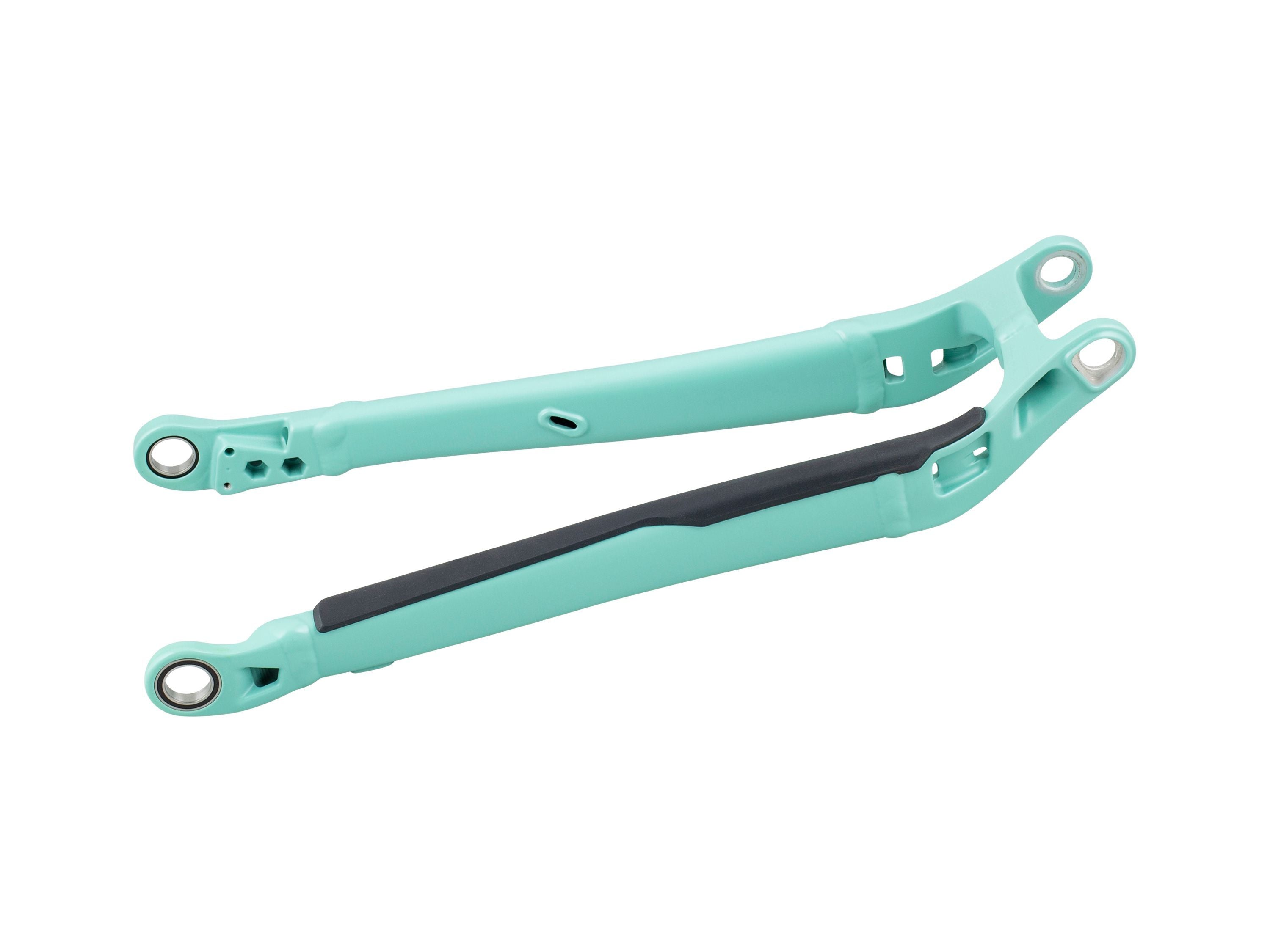 Trek 2023 Rail 29 Aluminum Paint Match Chainstays, bike frame replacement components in black with silver accents.