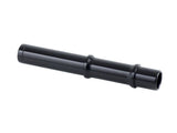 Bontrager DT240 rear axle in black for 135/142mm OLD Affinity Pro hubs, showing the axle with threading and black finish.