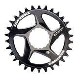 Race Face direct mount chainring for Shimano 12-speed with CINCH system, showing the black metal component mounted on a bike crank.