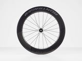 Bontrager Aeolus RSL 75 TLR disc road wheels with tubeless-ready carbon aero rims and sleek aerodynamic design.